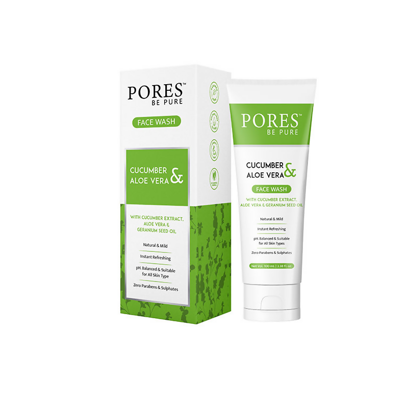 Pores Be Pure Cucumber Face Wash With Aloe Vera Gel | Grocsy
