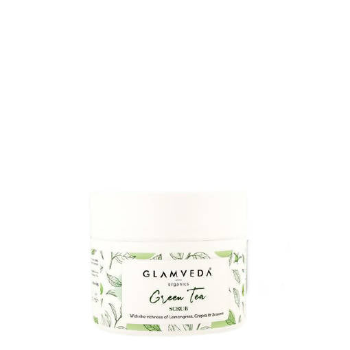 Glamveda Green Tea Recharge & Renew Scrub | Grocsy