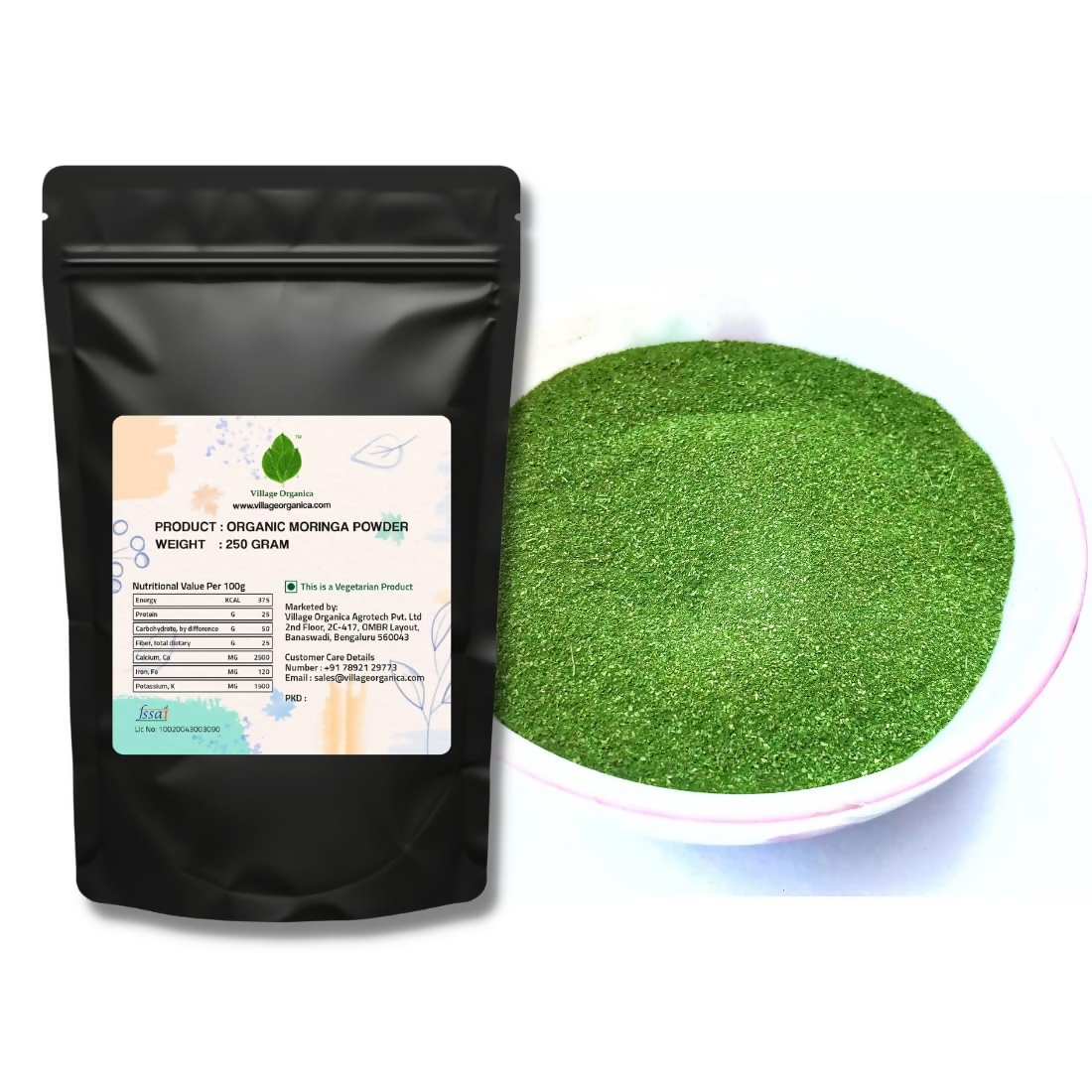 Village-Organica Moringa Powder | Grocsy
