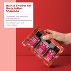 The Love Co. Japanese Cherry Blossom Bath And Body Care Gift Set Box Kit | Grocsy