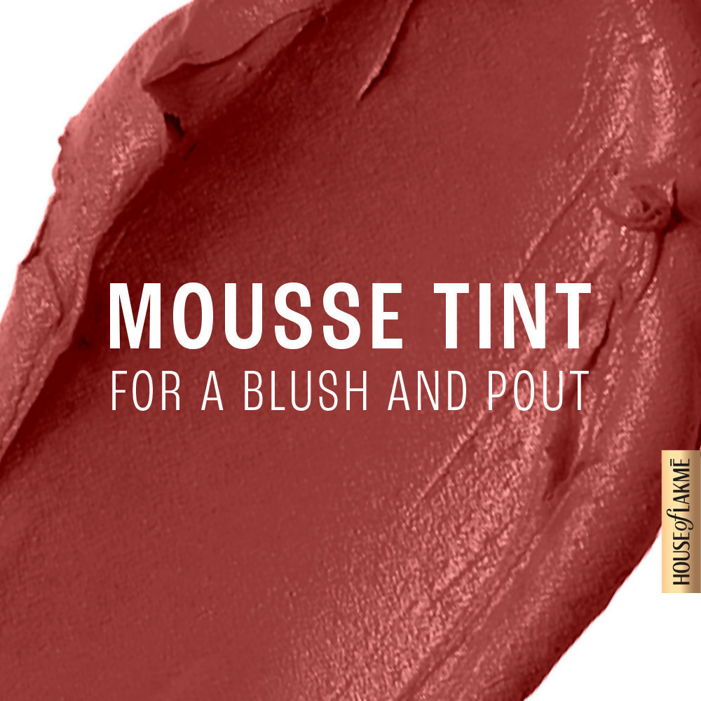 Lakme Double Duty Lip & Cheek Mousse Matte Lipstick - Burgundy Lush | Grocsy