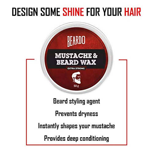 Beardo Beard and Mustache Wax Extra Strong | Grocsy
