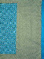 Mimosa Women's Patola Art Silk Turquoise Blue Saree | Grocsy