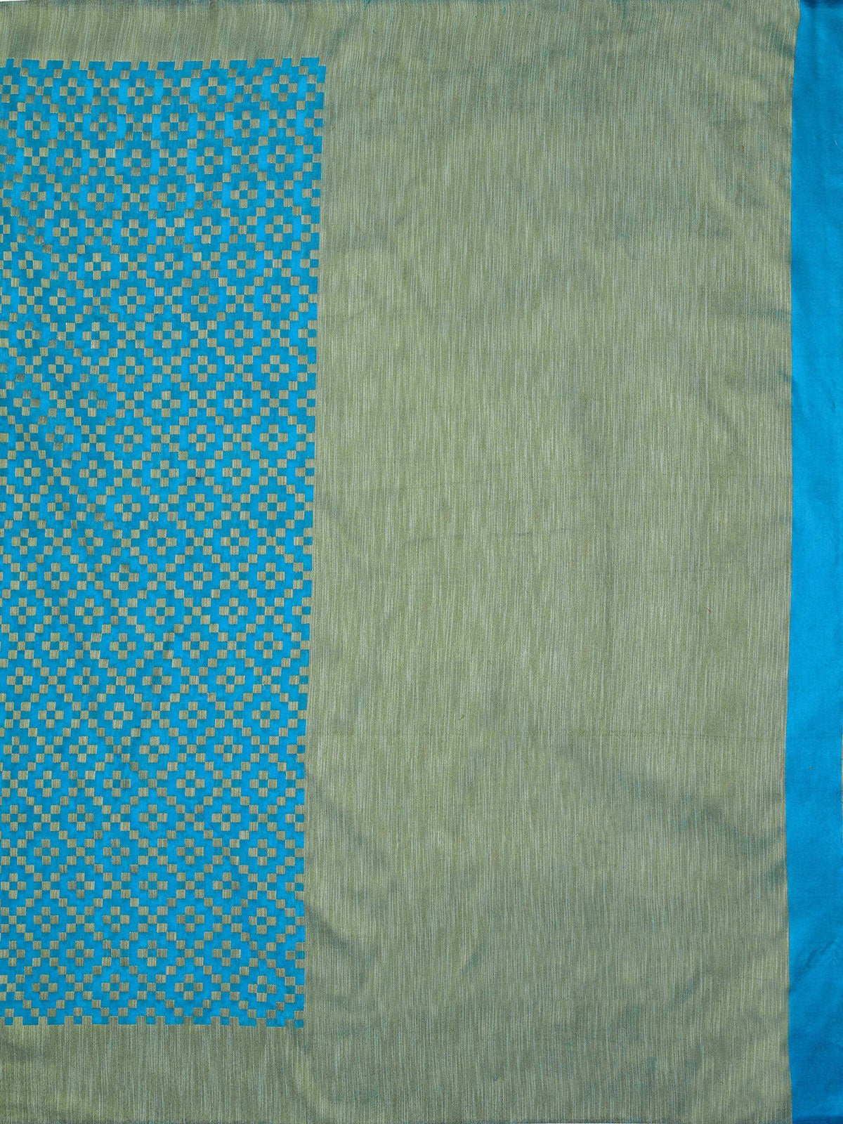 Mimosa Women's Patola Art Silk Turquoise Blue Saree | Grocsy