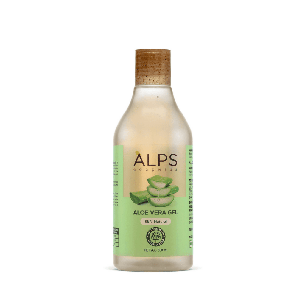 Alps Goodness Aloe Vera Gel infused with Rose Water | Grocsy