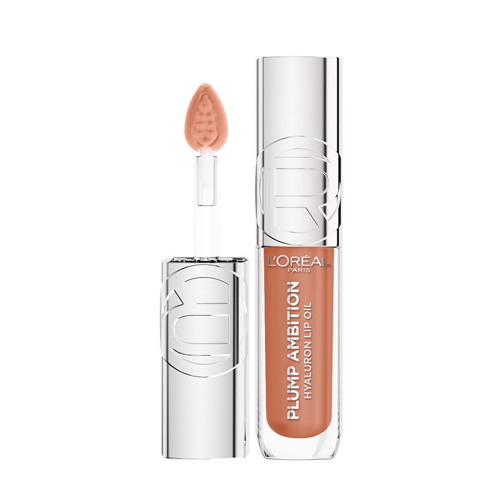 L'Oreal Paris Plump Ambition Hyaluron Lip Oil - 641 Latte Glace | Grocsy