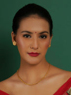 Gold plating jewellery set (Gold) - Ruby Raang | Grocsy