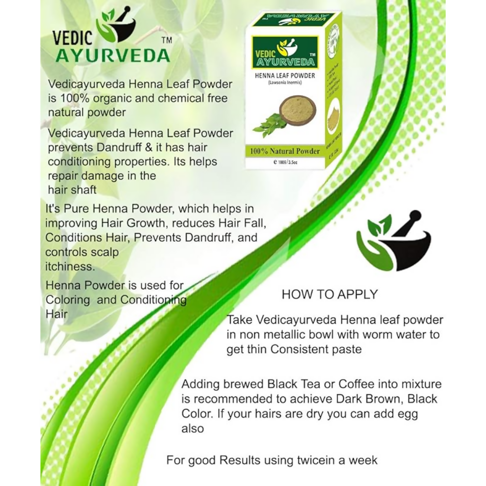 VedicAyurveda Indigo, Bhringraj, Hibiscus Powder | Grocsy