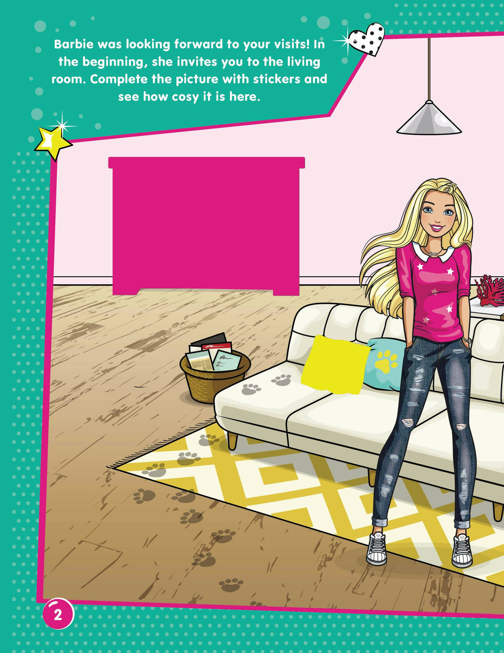Dreamland Publications Barbie Dreamhouse Adventures -Dream House Decorate with Stickers | Grocsy