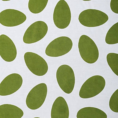 Vamika Printed Cotton Green & White Combination Bedsheet With Pillow Covers (LEOC_ANDA_G) | Grocsy