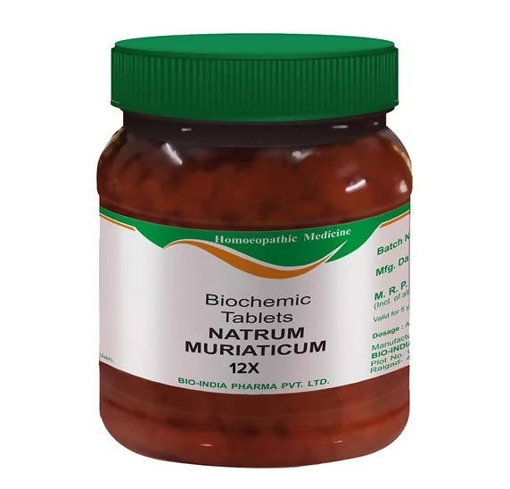 Bio India Homeopathy Natrum Muriaticum Biochemic Tablets | Grocsy
