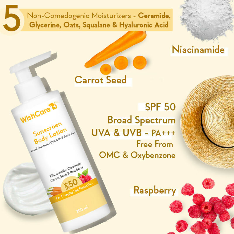 Wishcare Ceramide Sunscreen Kit - SPF 50 Broad Spectrum - PA+++ UVA & UVB Protection | Grocsy