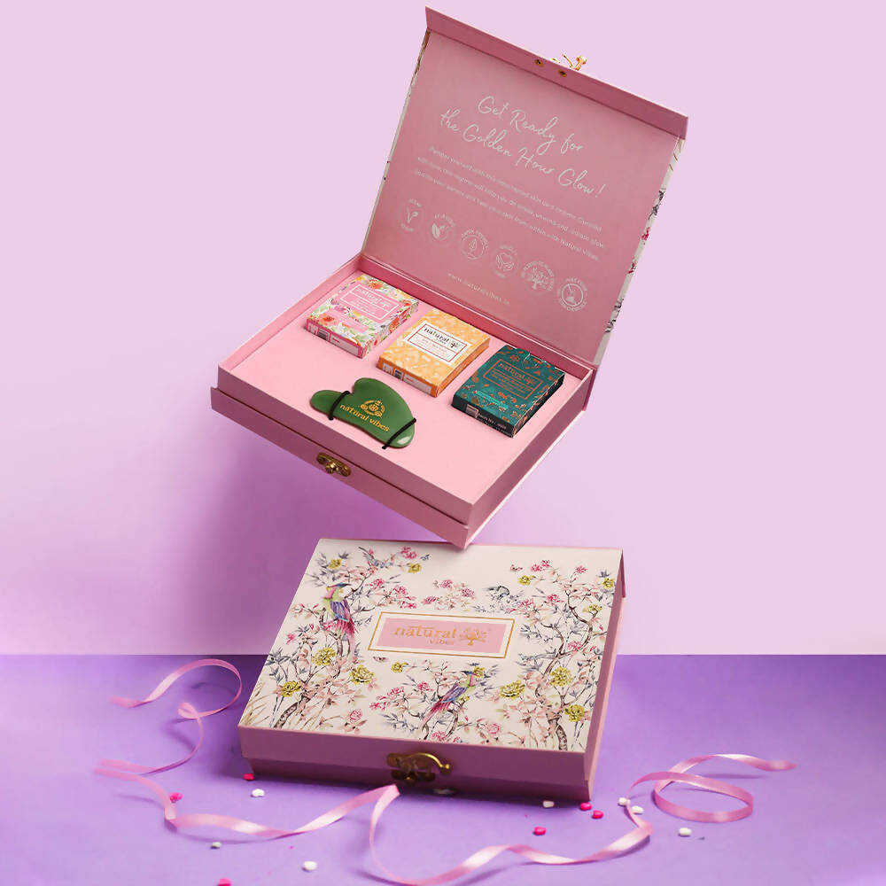 Natural Vibes Glow Getter Gift Set with Jade Gua Sha | Grocsy