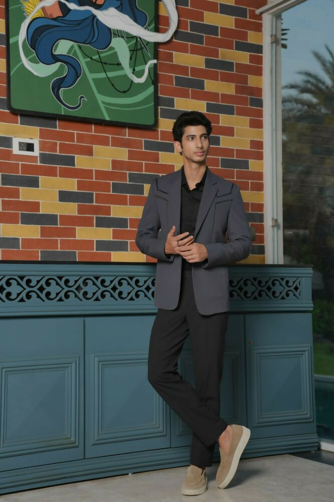 Skarve – Modern Grey & Black Smart Casual Set by Hilo Design | Grocsy
