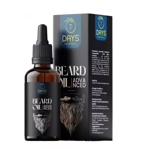 7 Days Advanced Beard & Hair Growth Oil | Grocsy