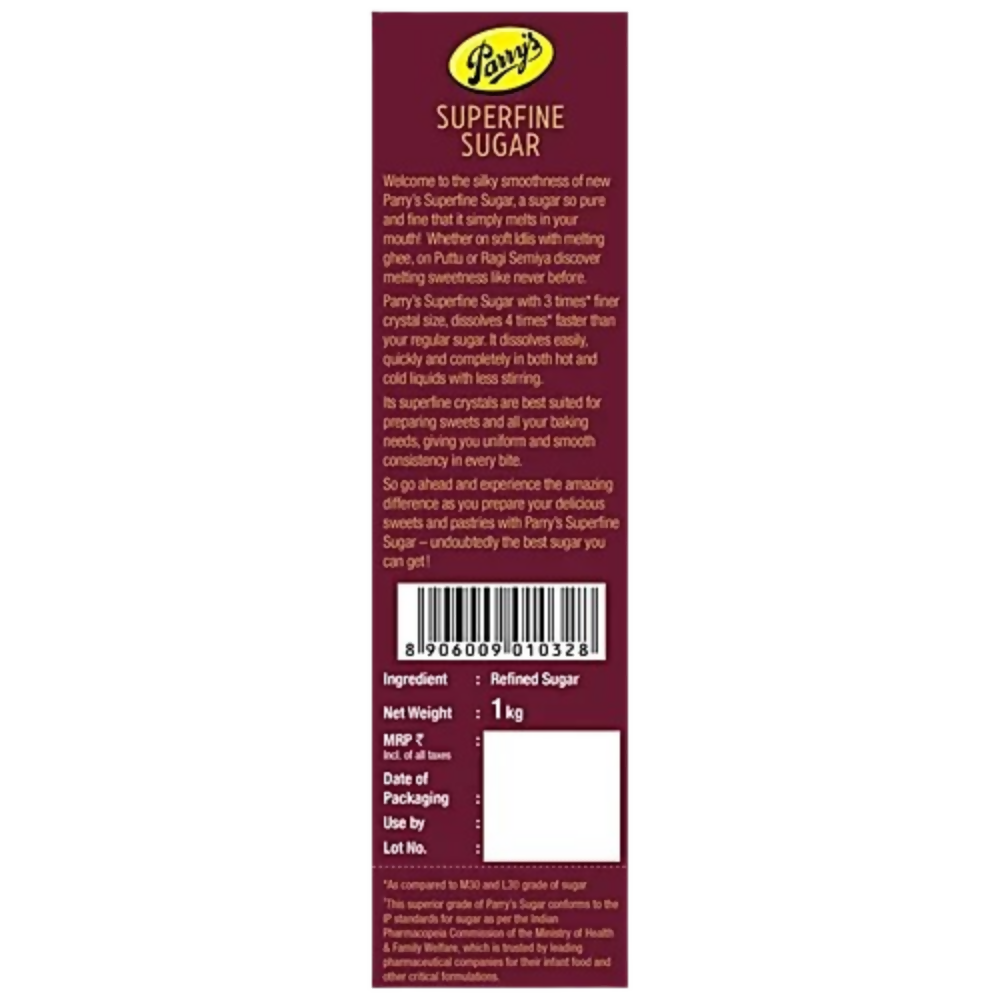 Parry's Superfine Sugar | Grocsy