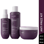 Bare Anatomy Anti Frizz Regime With Shampoo, Hair Mask & Leave In Conditioner | Grocsy