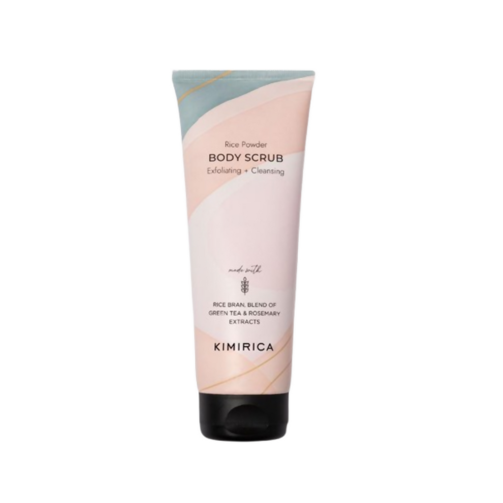 Kimirica Rice Powder Body Scrub Exfoliating + Cleansing For Soft & Smooth Skin | Grocsy