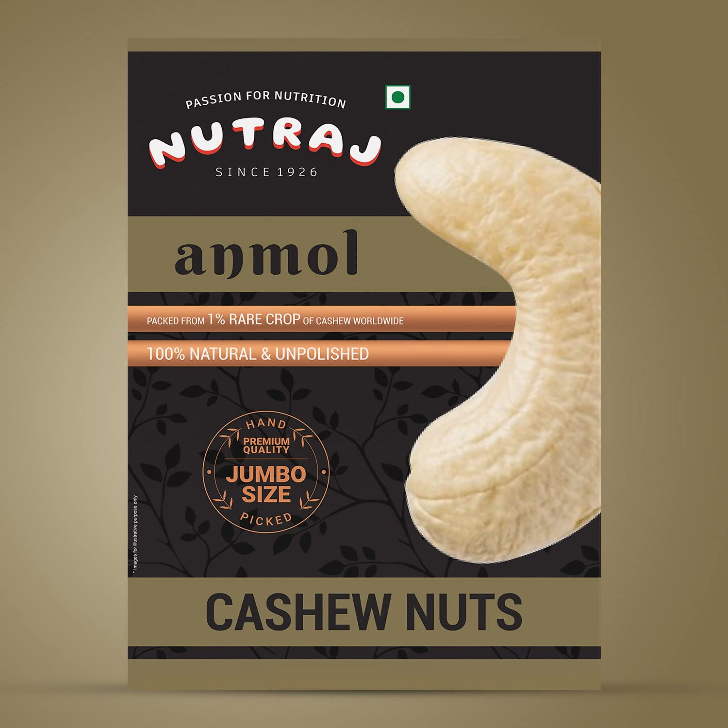Nutraj Anmol Cashew Nuts (Jumbo Size Kaju) | Grocsy