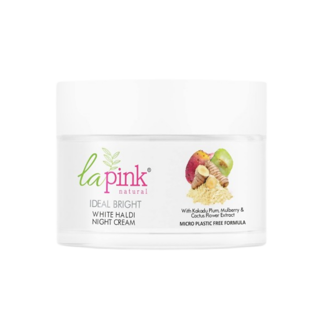 La Pink Ideal Bright Night Cream With White Haldi | Grocsy