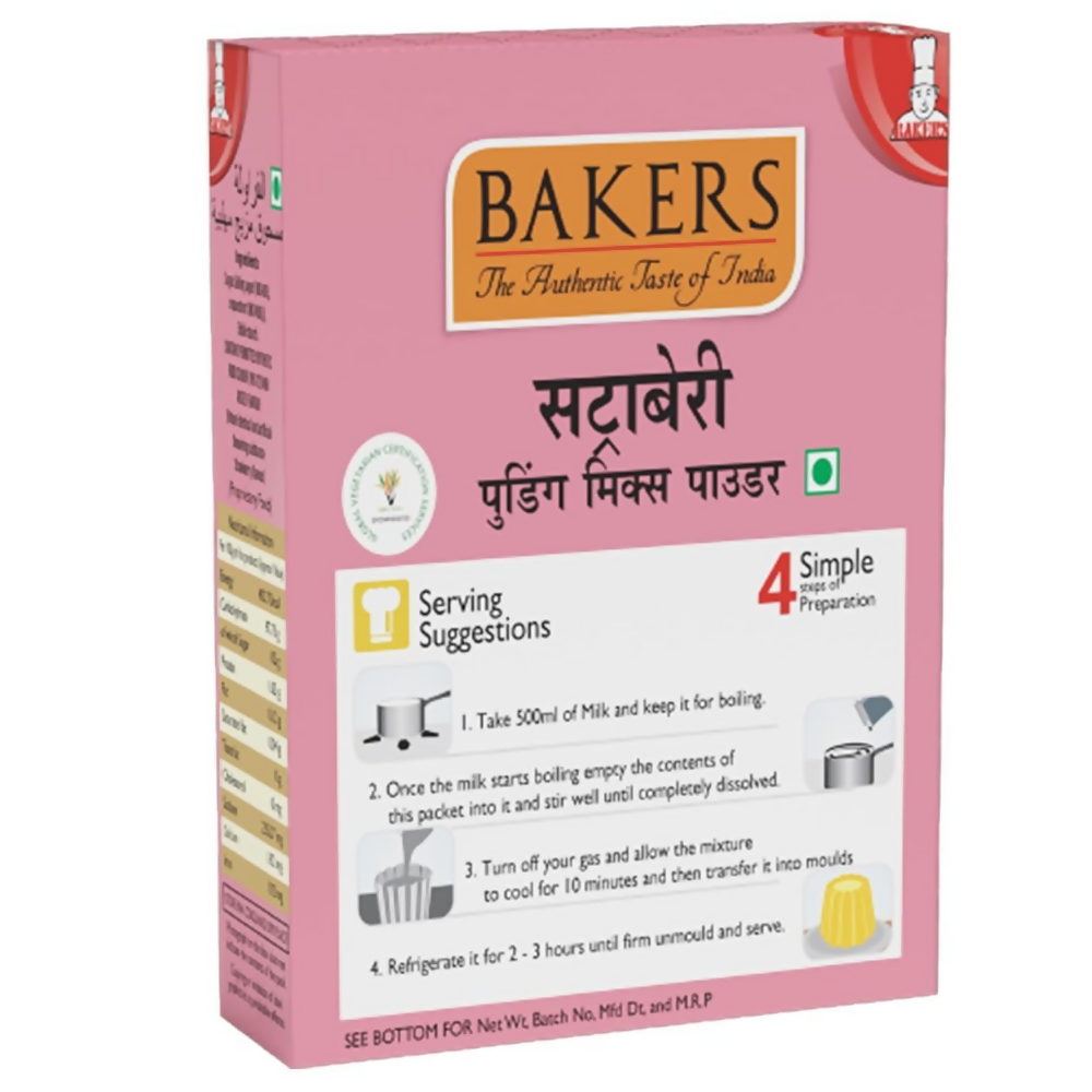 BAKERS Strawberry Pudding Mix | Grocsy