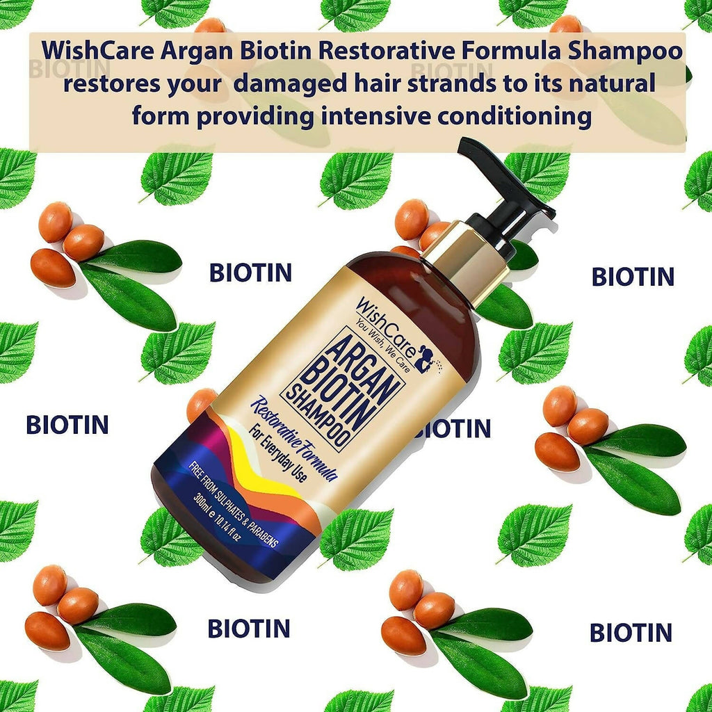 Wishcare Argan Oil Biotin Shampoo | Grocsy