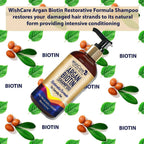 Wishcare Argan Oil Biotin Shampoo | Grocsy