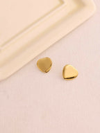 Golden Heart Studs - Ruby Raang | Grocsy