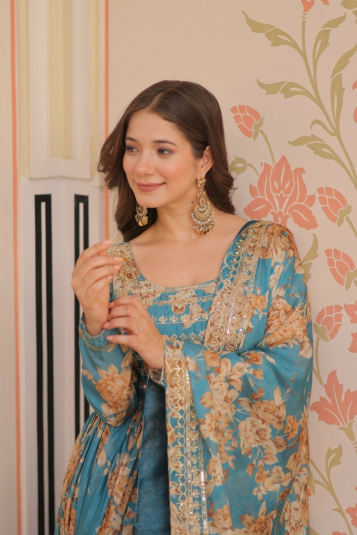 Joban Fashion Rama Silk Sequence Embroidery Work Kurta Set | Grocsy