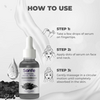 Sanfe Instant Detan Charcoal Facial Serum | Grocsy