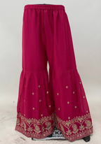 Lorenvalley Fashion Pink Chinon Embroidery With Sequince Work Salwar Kameez Stitched | Grocsy