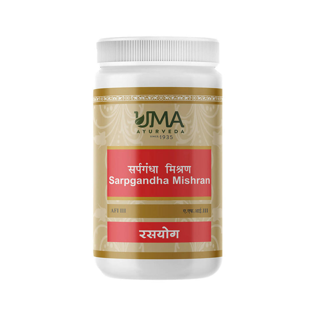 Uma Ayurveda Sarpgandha Mishran Tablets | Grocsy