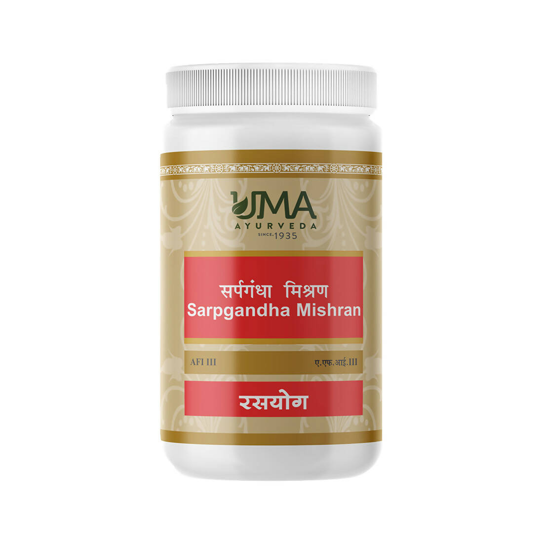 Uma Ayurveda Sarpgandha Mishran Tablets | Grocsy
