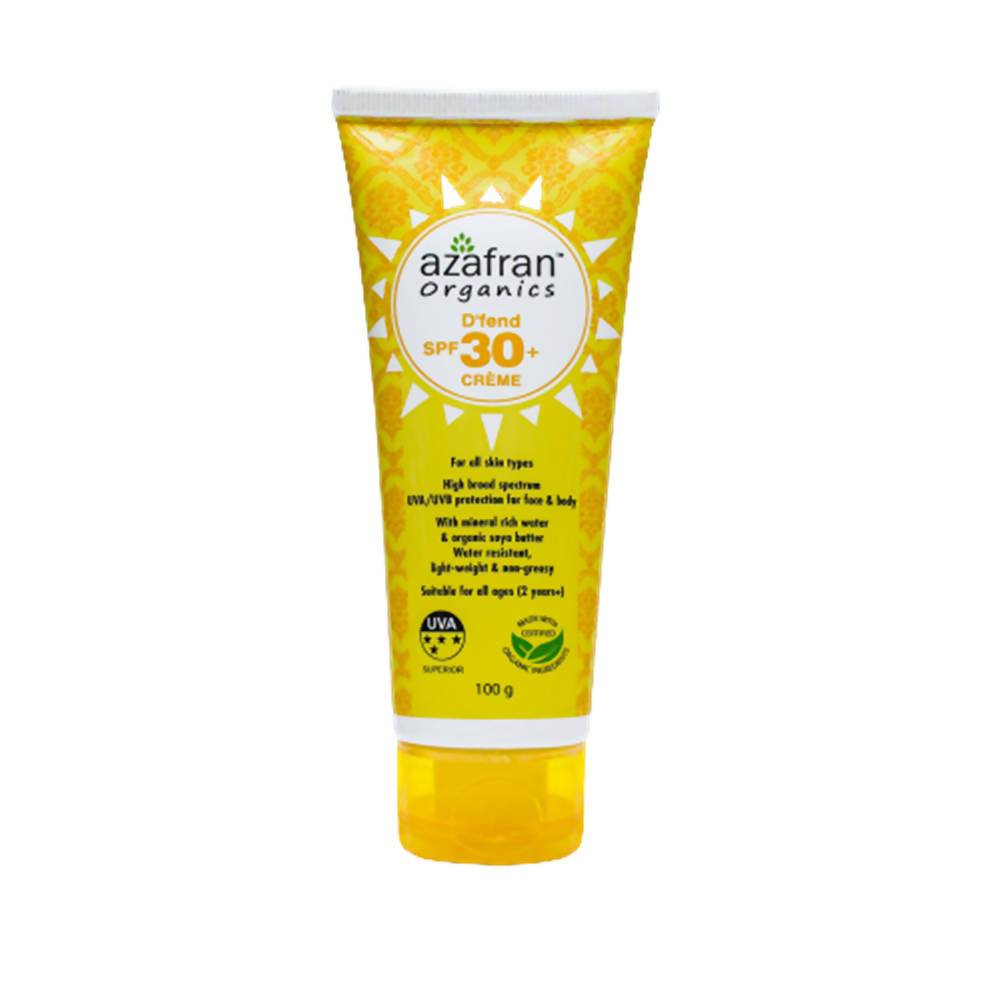 Azafran Organics D’fend SPF 30+ Creme | Grocsy