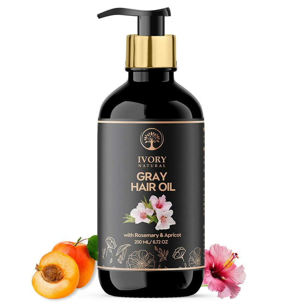 Ivory Natural Gray Oil Restore Natural Black Hair And Shine | Grocsy