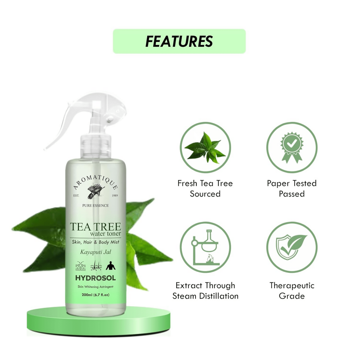 Aromatique Natural Tea Tree Water Toner | Grocsy