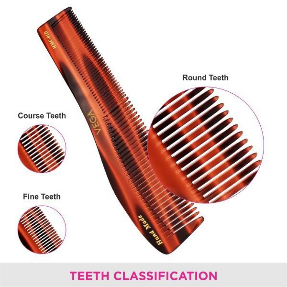 Vega Handcrafted Graduated Dressing Comb - HMC-01D | Grocsy
