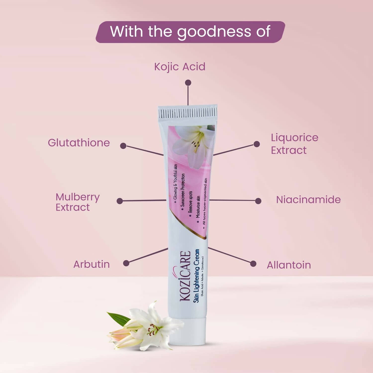 Healthvit Kozicare Skin Lightening Cream | Grocsy