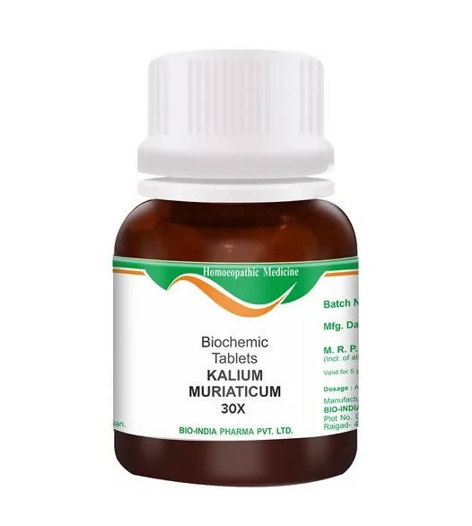 Bio India Homeopathy Kalium Muriaticum Biochemic Tablets | Grocsy