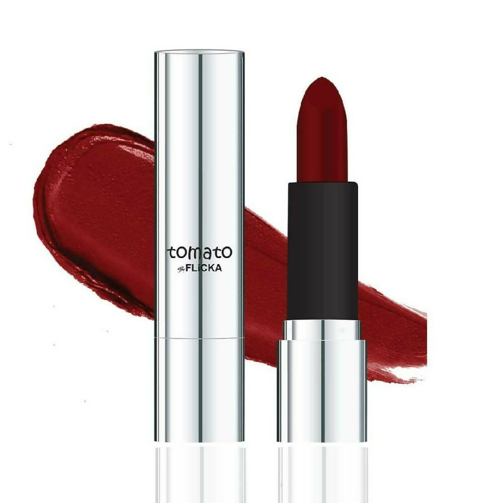 Flicka Tomato Brown Matte Finish Lipstick Shade 07 | Grocsy
