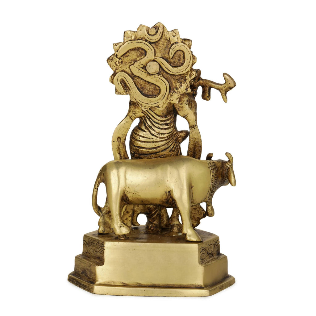 Devlok Lord Krishna with Cow Idol | Grocsy
