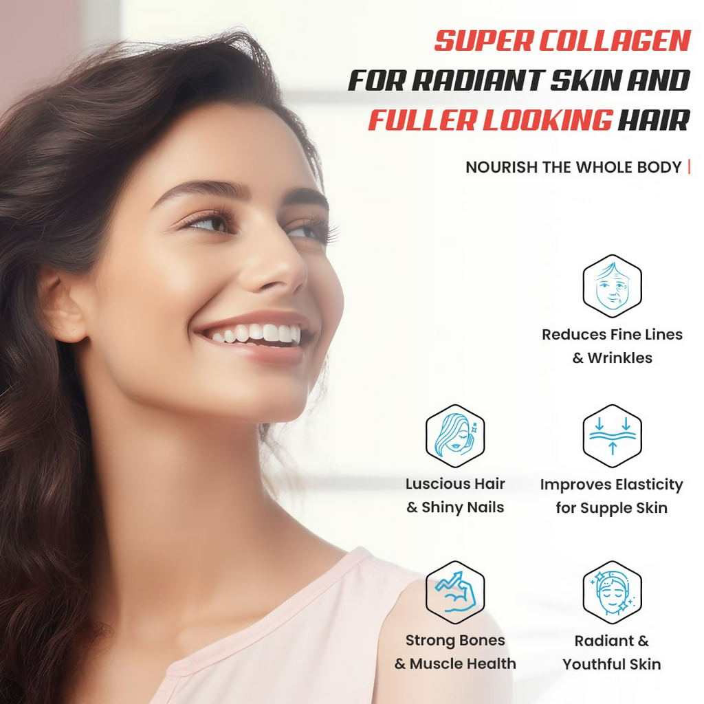 Naturyz Marine Collagen Skin X5 Power For Women & Men (Guava Flavour) | Grocsy