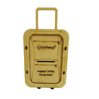 Kraftsman Wooden Money Safe Luggage Trolley Style | Made In India | Grocsy