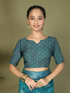 Shree Shyam Fashion Cotton Sea Green Saree | Grocsy