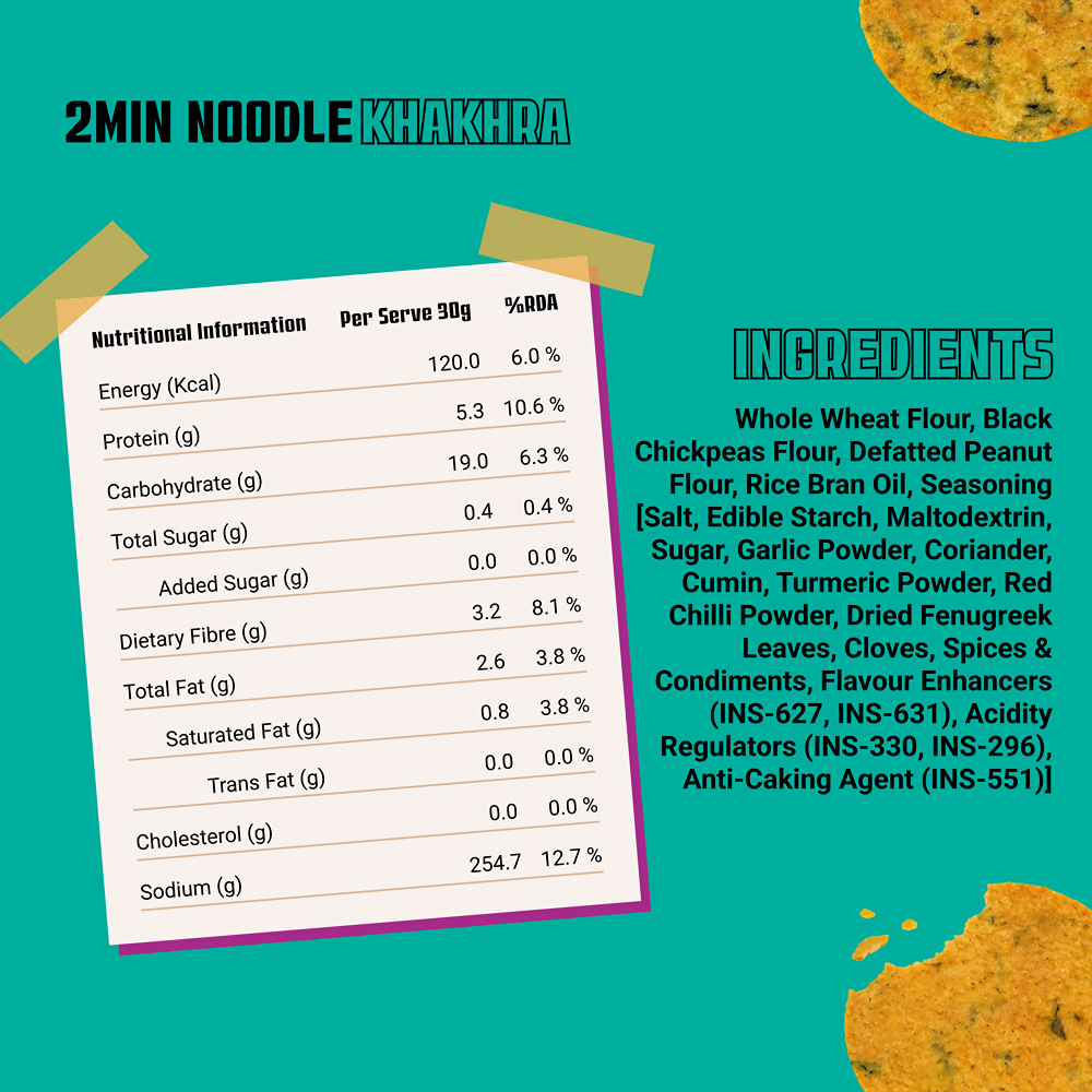 Knacks Coin Khakhra Crisps - 2Min Noodle Flavour | Grocsy