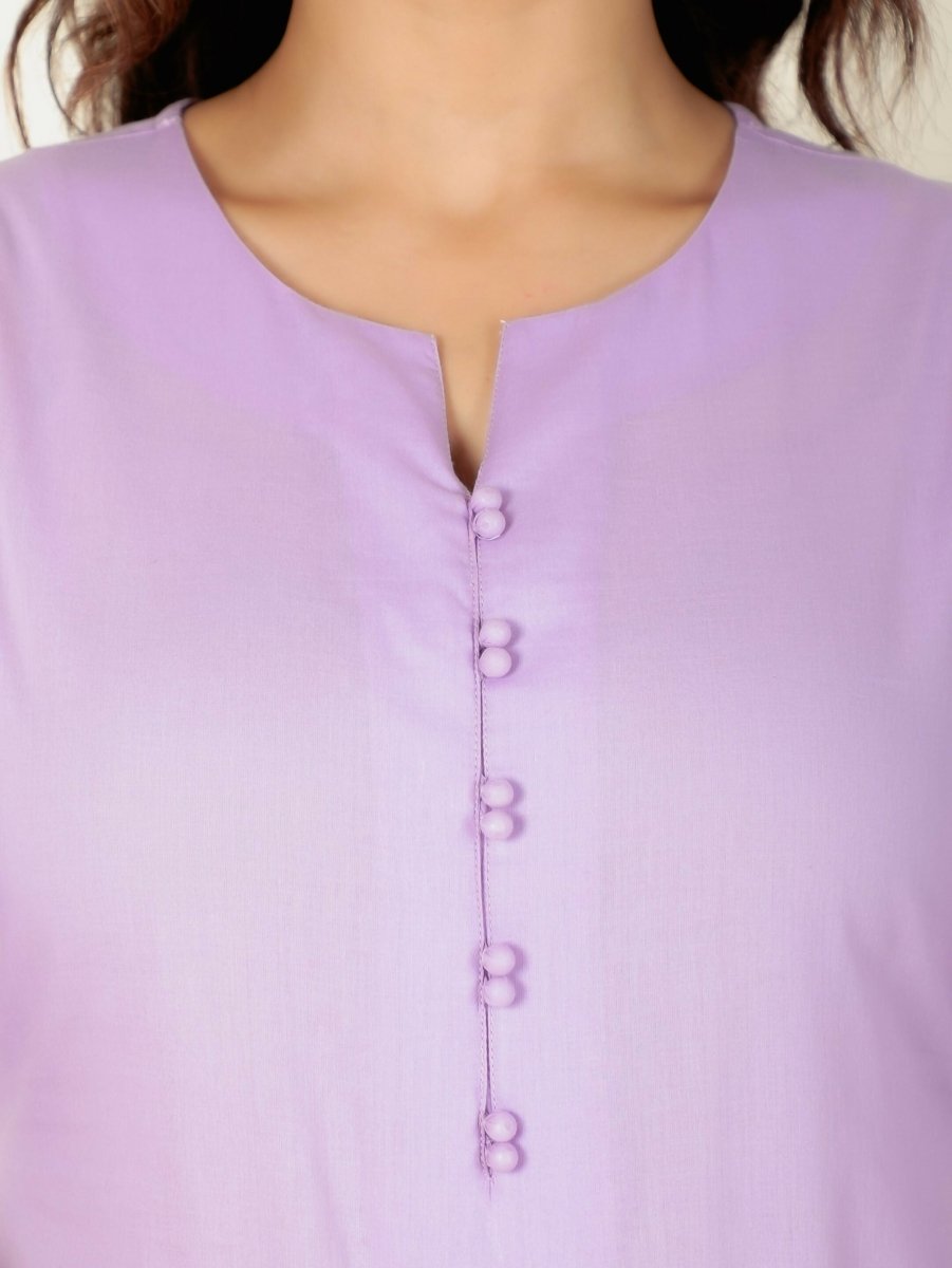 Aramya A-line Soft Cotton Solid Women's Kurta - Pink | Grocsy