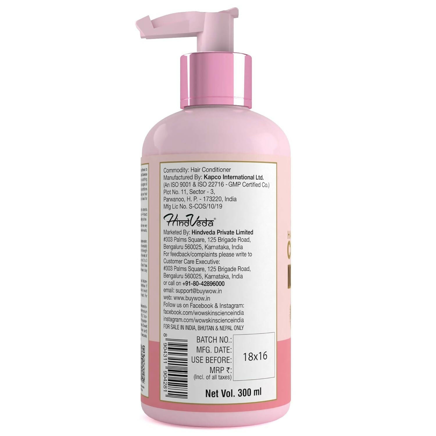 WOW Skin Science Himalayan Rose Conditioner For Volumnising Hair, Anti Smelly Scalp | Grocsy