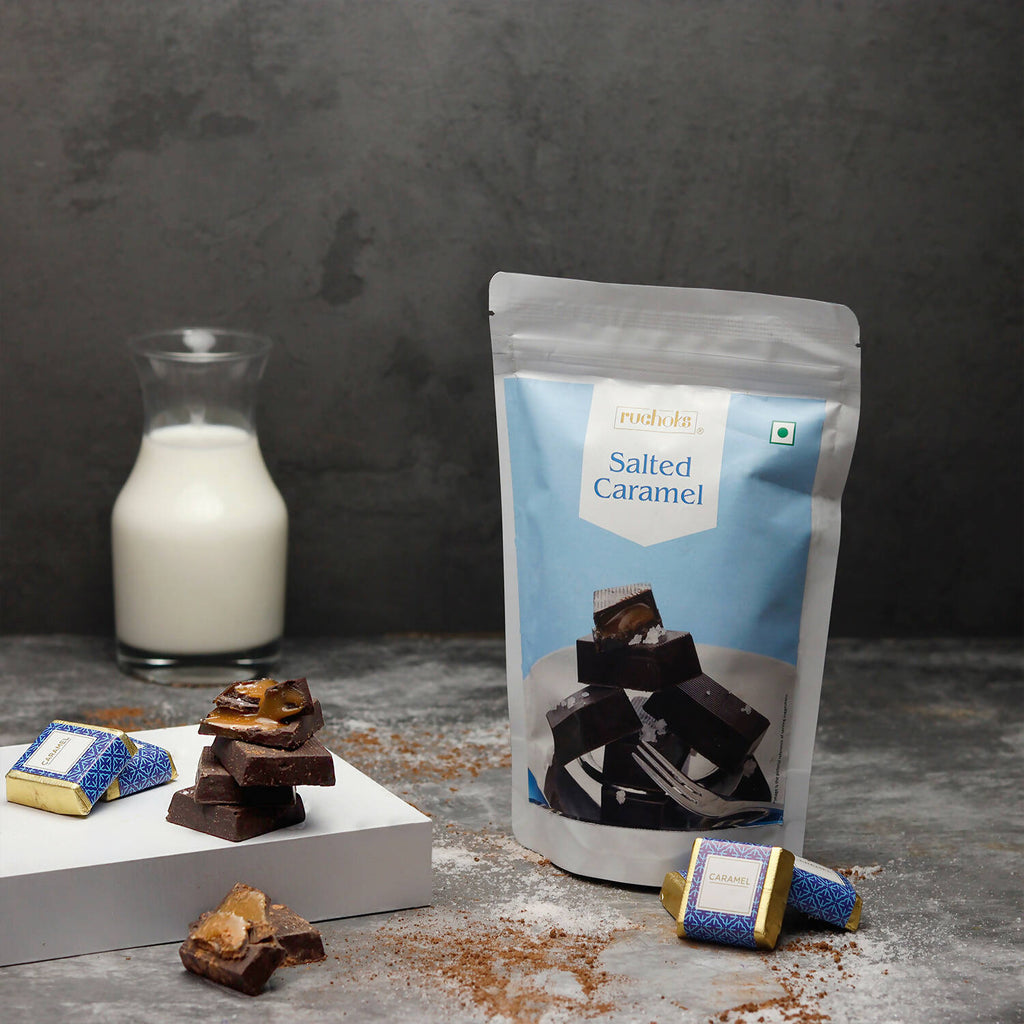 Dibha Ruchoks - Salted Caramel Premium Chocolate | Grocsy