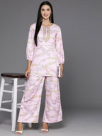 Ahalyaa Women's Traditional Wear Co-ods - Pink | Grocsy