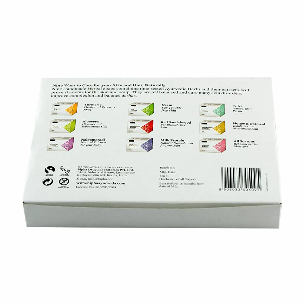 Bipha Ayurveda Navarasa Herbal Bar Gift Pack | Grocsy